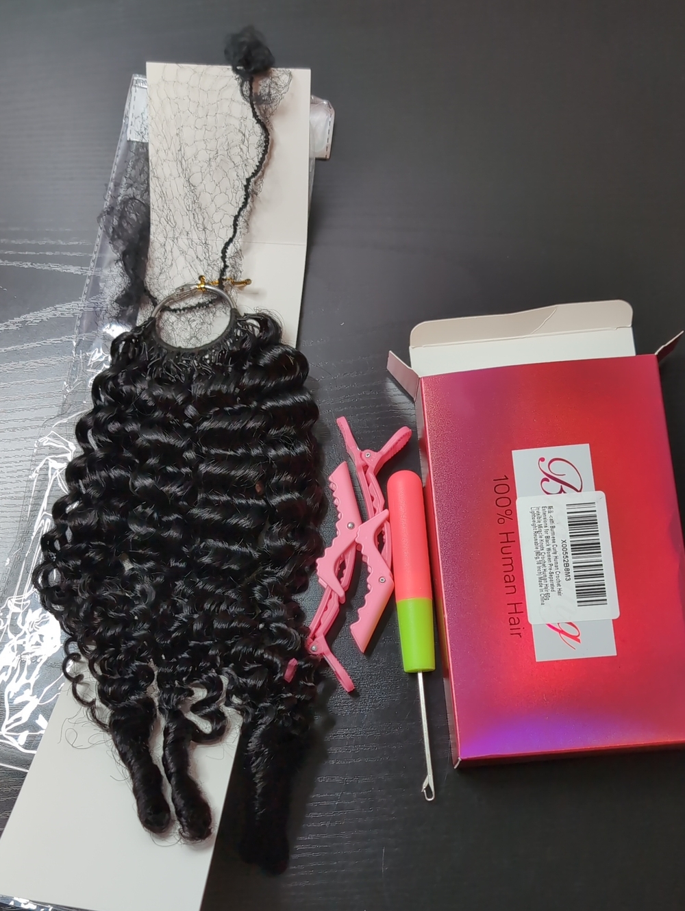 18 In 60 G Pre-separated Feather Crochet Hair Burmese Curly Miracle Knots